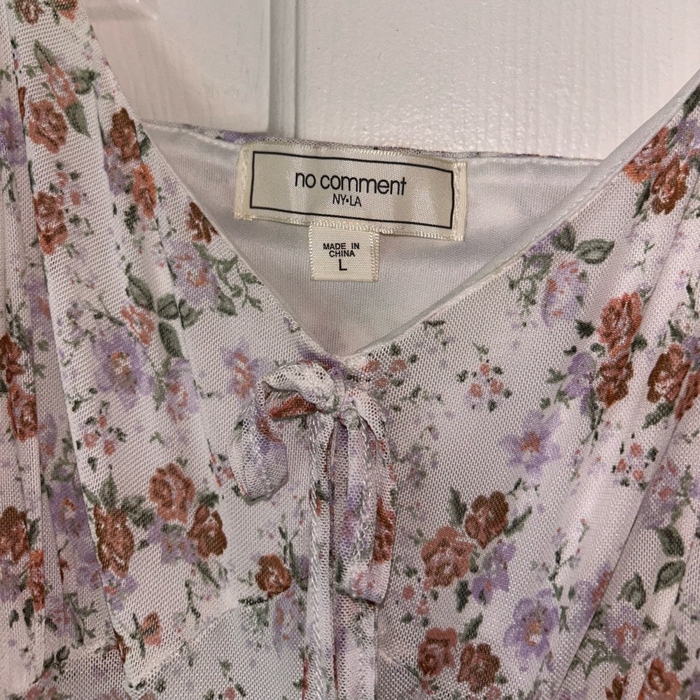 NO COMMENT Women’s Large Short Dress